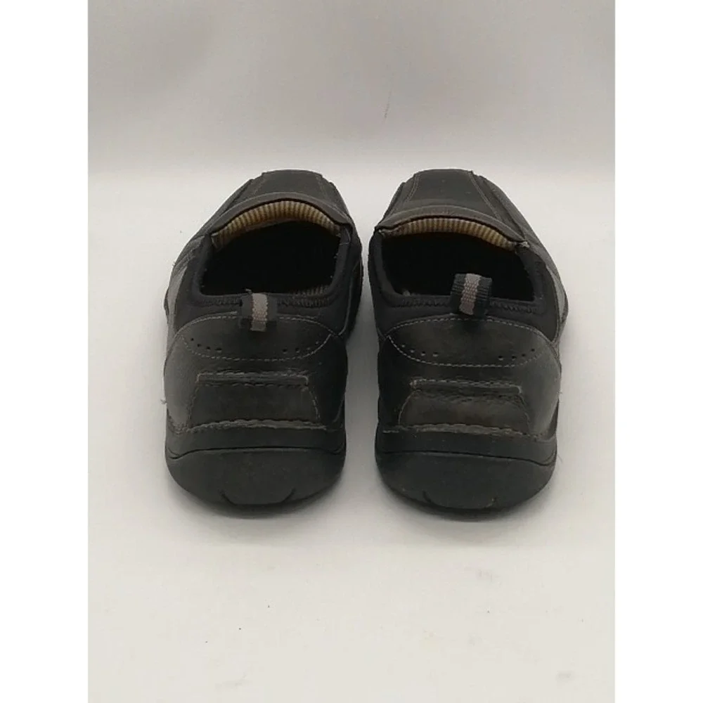 Eastland Loafer Mens Cormac Black 9.5 Leather Driving Shoe Stretch 7859-01